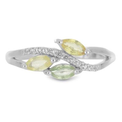 BUY 925 SILVER  MULTI SAPPHIRE GEMSTONE RING